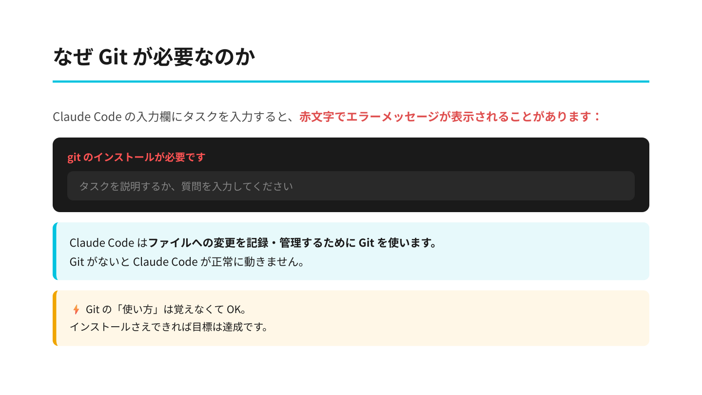 なぜGitが必要なのか
