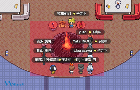 オンライン勉強会に参加するVillage AIメンバーの様子